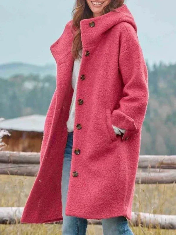 Clara® | bequemer Wintermantel mit Knöpfen