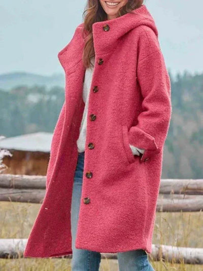Clara® | bequemer Wintermantel mit Knöpfen