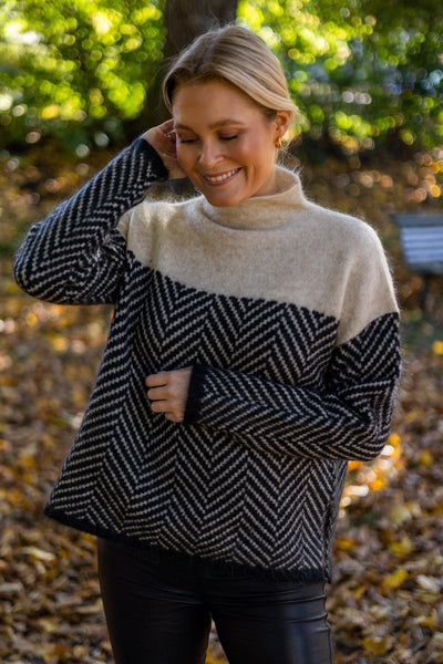 Alice® | Pullover mit Stehkragen aus Baumwolle
