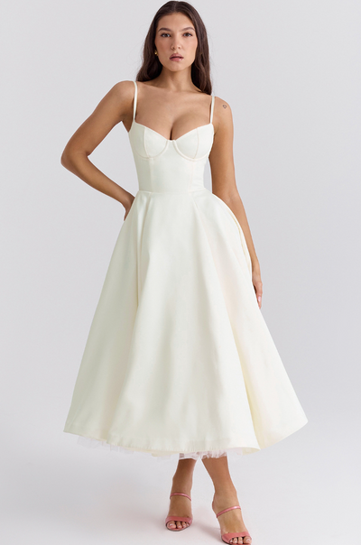 Jessica - Midikleid mit Satin-Bustier