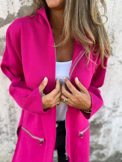 Andrea® | Langärmliger Cardigan mit Reißverschluss