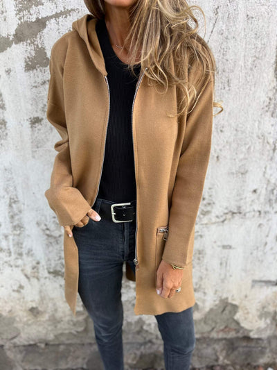 Andrea® | Langärmliger Cardigan mit Reißverschluss
