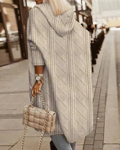 Viola® | Verlängerter Kapuzen-Cardigan