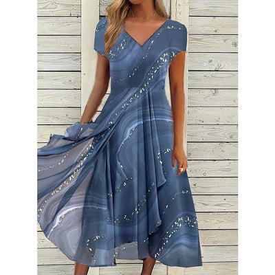 Teresa - Midikleid mit V-Ausschnitt