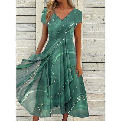 Teresa - Midikleid mit V-Ausschnitt