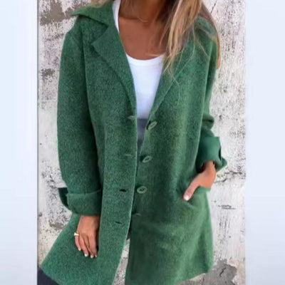 Eva® | CASUAL EINREIHIGE JACKE MIT KAPUZE