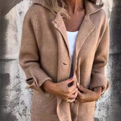 Eva® | CASUAL EINREIHIGE JACKE MIT KAPUZE