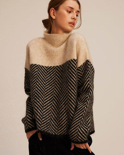 Alice® | Pullover mit Stehkragen aus Baumwolle
